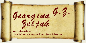 Georgina Zeljak vizit kartica